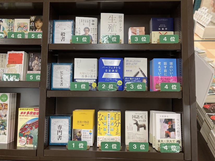 ジュンク堂吉祥寺店 ビジネス書ランキング1位を獲得しました